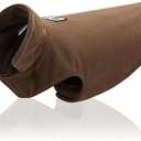 Pet Dog Coat Dog Clothes Winter Jacket for Dogs Warm Clothes for Dogs in Winter (Medium, Brown)