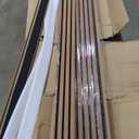 Avana Acoustic Wood Wall Panels  93.2x11.25 Inch Panels  Fits 94x12 Layout  Rustic Walnut Acoustic Panels 4 PCs Wall Panels For Interior Wall Decor For Homes, Offices  Durable Wood Panel For Wall