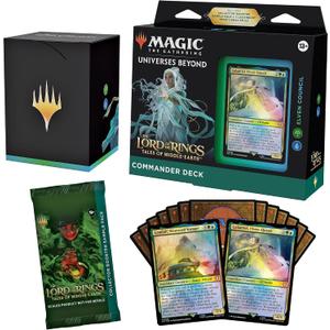 Magic: The Gathering The Lord of The Rings: Tales of Middle-Earth Commander Deck 3 + Collector Booster Sample Pack, 7.756 inches