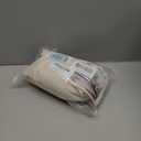 H.VERSAILTEX Ottoman Covers - Round Ottoman Slipcover, Footstool Protector, Storage Stool Covers - Stretch with Elastic Bottom, Real Velvet Plush Fabric (X-Large, Ivory)