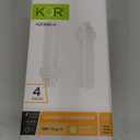 KOR - 13 Watt Double Tube - G24Q-1 (4 Pin)Base, 2700K Warm White - CFL Light Bulb. Replaces Sylvania 20682 CF13DD/E/827 - Philips 38325-7 PL-C 13W/827/4P/ALTO and GE 97594 F13DBX/827/ECO4P (4 Pack)