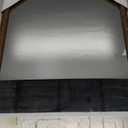 LVMU Elegant Wall Mirror Framed Farmhouse 18X24/20X30 Inch Mirrors Rounded Rectangle Woodgrain Natural Walnut/Oak Rustic Framed Vanity Mirror Bathroom Horizontally or Vertically (Walnut, 24"L x 18"W)