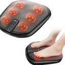 COMFIER Shiatsu Foot Massager with Heat, Heated Elecric Keading Feet Massager Machine, Heat Function,Foot Massage for Neuropathy,Plantar Fasciitis, Ideal Gift for Women/Men/Mom/Dad (Dark)