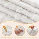 Faux Fur Couch Cover for Dogs Washable,Fuzzy Pet Couch Covers for Sofa,L Shaped Sofa Cover,Thick Soft Cover Non-Slip Couch Cover Furniture Protector Pet Friendly (White, 71 * 134)