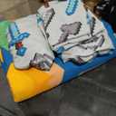 Jay Franco Minecraft Isometric 5 Piece Full Bed Set - Includes Comforter & Sheet Set - Bedding Features Creeper - Super Soft Fade Resistant Polyester - (Official Minecraft Product)