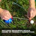 Bocce Ball Set Regulation Size and Weight for Professional Tournament, Backyard, Beach, Lawn Game with 8 Resin Bocci Balls, Pallino, Measuring Rope, Carrying Bag