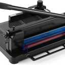 Heavy Duty Paper Cutter,12 inch Guillotine Paper Cutter,Guillotine Paper Cutters and Trimmers Cards Leather with Metal Base for Office Home School (Black, a4)