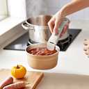 Deteachable Pan Grpper Handle - Detachable Removable pan Handle, Replacement Pan Gripper, Suitable for All Cookware (Grey)