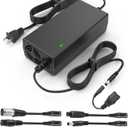 54.6V 2A Charger with 7 in 1 Plugs Output Heads, for 48V-54.6V Li-ion Battery, Replacement for Razor/Jetson/Voyage, gotrax, ninebot Series