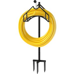 Utopia Home Hose Holder, Sturdy Freestanding Outdoor Detachable Water Hose Holder, Rustproof Pipe Organizer for Courtyards, Flower Beds, and Lawns, Black