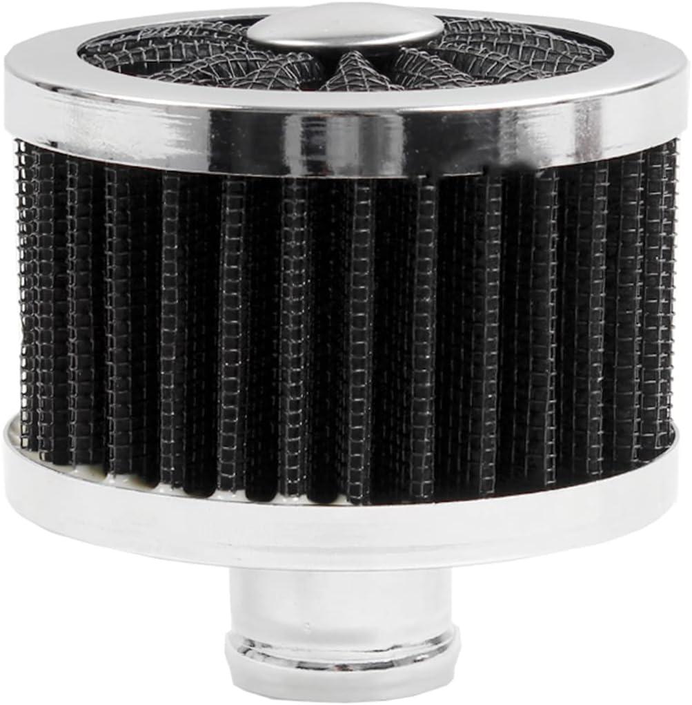 MUGE RACING 23mm Car Air Filter Universal Cold Air Intake Filter High Flow Vent Valve Cover Breather Filter (Black)