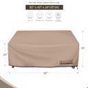 ULTCOVER Waterproof Outdoor Deep Seat Sofa Bench Cover 62W x 40D x 35H inch Patio Furniture Loveseat Cover