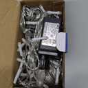 Qunlight Orangie 8 Modes LED Icicle Lights, 9.8 FT 96 LED Fairy String Lights Plug in Extendable Curtain Light String Christmas Lights for Bedroom Patio Yard Garden Wedding Party (Cool White)