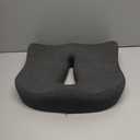 Memory Foam Seat Chair Cushion for Relieves Back Sciatica Pain Tailbone Pain Coccyx Degenerating Disc Orthopedic Osteoarthritis Prostate Cushion Low Back Pain Cushion Hip Shaping (Dark Gray)