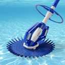 VINGLI Pool Vacuum Cleaner Automatic Sweeper Swimming Pool Creepy Crawler Vacuum with 33FT Hoses (Navy Blue&White)
