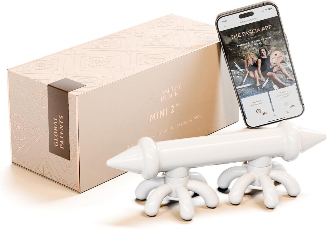 Mini 2 by Ashley Black - Patented Cellulite & FasciaBlaster Tools - Handheld Massager Pressure Point Release Tool