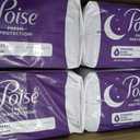 Poise Overnight Incontinence & Postpartum Pads for Bladder Leaks, 8 Drop Extra Coverage, 96 Count