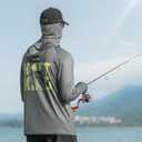 KastKing Sun Tamer Performance Fishing Hoodie, UPF 50 Sun Protection Shirt, Built-in Neck Gaiter, HYDROCOOLING Cooling Fabric (Gray, XL)