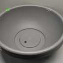 The HC Companies 24 Inch Shallow Garden Bowl Plant Pot with Drainage, Lightweight UV-Resistant Plastic Planters for Succulents, Herbs & More, 2-Pack Planters for Indoor Outdoor Home Decor, Warm Gray