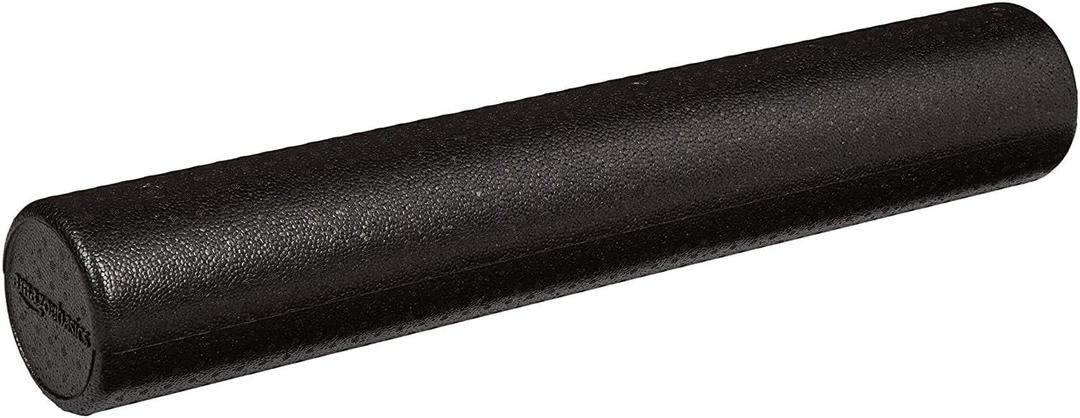 Amazon Basics High-Density Foam Roller for Exercise, Stretching and Muscle Recovery, 36 Inches, Black