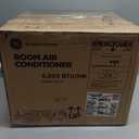 GE Window Air Conditioner Unit, 5,000 BTU for Small Rooms up to 150 sq ft. with Manual Adjustable Fan and Cooling Settings, Perfect for Small Bedroom or Living Room, Easy Install Kit Included, White