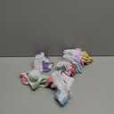 Comforex Girls Socks Ankle Athletic Socks For Kids 4-6 6-8 8-10 Years Old Short Socks With Cushioned Sole 8 Pairs