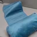 Recliner Headrest Pillow, Adjustable Neck & Head Support Pillow, Soft Velvet Non-Slip Headrest for Recliner, Couch, Chair, Sofa (Teal)