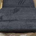 Topmart High Density Extended Foam Dog Ramp&Steps 2 Tiers,11.8" High,Non-Slip Dog Stairs,Soft Foam Pet Ladder with Waterproof Cover,Best for Injured,Older Cats,Pets with Joint Pain (Black)