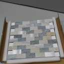 Peel and Stick Brick Backsplash for Kitchen,Back Splash for Bathrooms Walls Tiles Waterproof(10sheets,Blue Gray)