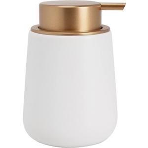 Soap Dispenser Ceramic with Easy-to-Press Pump Hand Lotion Liquid Dispenser for Shampoo Bathroom Kitchen 12 oz