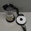 LAOION Cafeteras Electricas Modernas Moka Pot, Italian Coffee Espresso Machine, 6 Cup Cuban Coffee Maker with Detachable Base & Overheat Protection, Greca Electrica De Cafe Gift for Travel