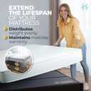 Golden Home Essentials 58" x 48" Bunkie Board for Mattress Support Bed Board for Slatted & Platform Frames Prevents Sagging, Extends Mattress Life No Assembly, Heavy-Duty Design, Custom-size