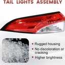 LED Tail Lights Outer Assembly Compatible with 2020-2024 Toyota Corolla Sedan L LE SE, Left Driver Side Rear Light Taillights Replacement # 8156002C10