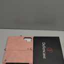 Defencase for Samsung Galaxy S24 Ultra Magnetic Wallet Case Compatible with Magsafe with RFID Blocking Zipper & Card Holder Women, PU Leather Detachable Phone Case for Galaxy S24 Ultra 6.8", Rose Pink