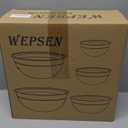 WEPSEN Mixing Bowls with Lid Set, 27PCS Kitchen Utensils Metal Bowl Stainless Steel Nesting Bowls, Measuring Cups and Spoons, Egg Whisk for Baking