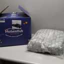 Hobestluk 3ft Bean Bag Chairs for Adults Large Beanbag Chair with Stripe Plush Cover Big Bean Bag Chair for Living Room Bedroom Dorm Office - Grey (36 x 36 x 22)