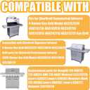 BBQ-PLUS 17 Inch Emitter Plates Replacement for Charbroil Tru Infrared Grill Replacement Parts 463242715, 463242716, 463257520, 463276016, 466242715, 466242815, CHRG533-0009-W1, Lowes 606682, 639322