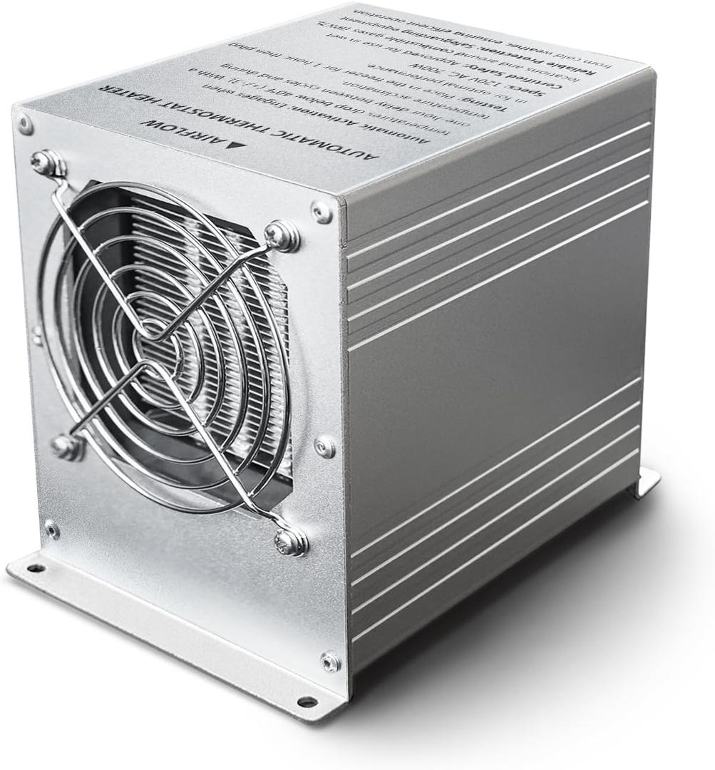 Boat Engine Compartment Heater  700W Bilge Heater for Winter Storage with Automatic Thermostat | Durable Marine Freeze Protection for RV, Camper, Greenhouse, Well House & Boat Cabin