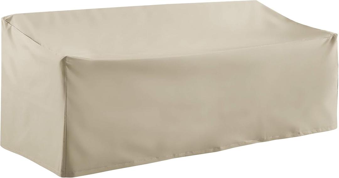 Crosley Furniture Patio Furniture Covers, Waterproof Outdoor Sofa Cover for Backyard, Deck, Tan
