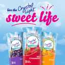 Crystal Light Wild Strawberry Artificially Flavored Powdered Drink Mix with Caffeine, 120 ct Pack, 12 Boxes of 10 On-the-Go-Packets