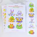 Winlyn 24 Sets Easter Craft Kits Spring Crafts DIY Easter Headbands Craft Kits Bunny Chick Lamb Butterfly Flower Basket Foam Stickers Spring Arts and Crafts for Kids Classroom Activities Party Favors
