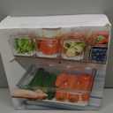 Pomeat 10 Pack Fridge Organizer, Stackable Refrigerator Bins with Lids, BPA-Free Produce Fruit Storage Containers for Fridge, Clear for Food, Drinks, Vegetable