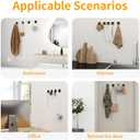 2 x MKO 12 Pack Adhesive Wall Towel Hooks for Bathrooms Small No Damage Stick Hook Stainless Steel Black