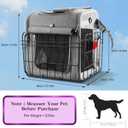 Foldable Dog Bike Rear Basket with Safety Leash & Padded Liner, Pet Carrier for Small to Medium Dogs & Cats up to 22 lbs, Quick-Install Rear Bicycle Carrier for Travel