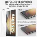 Cutebe 2 Packs Screen Protector for S23 Ultra + 2 Packs Camera Lens Protector with Tempered Glass,Touch Sensitive and Case Friendly