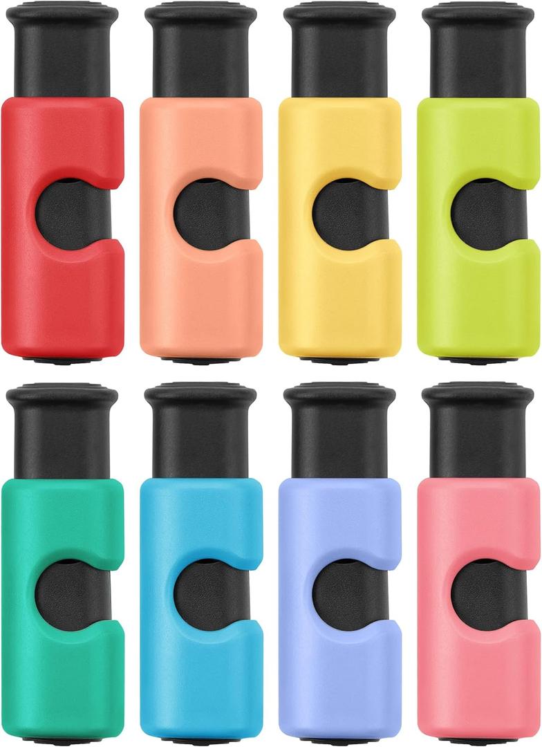 Mr. Pen- Squeeze and Lock Bread Bag Clips, 8 Pack, Crayon Colors, Squeeze and Lock Bread Clips Reusable