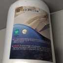 Leg Pillow for Elevation & Support, 24"x22"x10" Memory Foam Cushion with Grey White Patterned Polyester Cover, Ideal for Improving Circulation & Relaxing Leg (Flat to top 10 in)