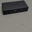 Unitek HDMI KVM Switch 2 Monitors 2 Computers 4K@60Hz USB 3.0 KVM Switches Share Dual HDMI Monitors 3 USB Ports for Keyboard Mouse Hard Drives Mic Headset Ports 2 Cable DC 5V Adapter Controller