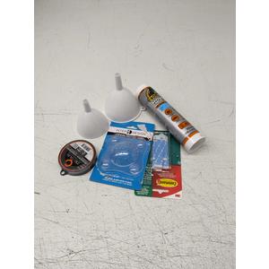Plastic Funnels. Celsius Cold Weather Monofilament Line. Gorilla Waterproof Caulk & Seal Silicone Sealant. InterDesign Shower Guard. Command Outdoor Refill Strips