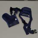 2 x Dog Muzzle Face Mask Breathable Mesh Muzzles Adjustable for Small Medium Large Dogs Biting Chewing Trimming (Blue,M)